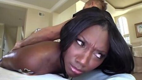 BANGBROS - Ebony MILF Nyomi Banxxx Gets Her Black Big Tits Massaged