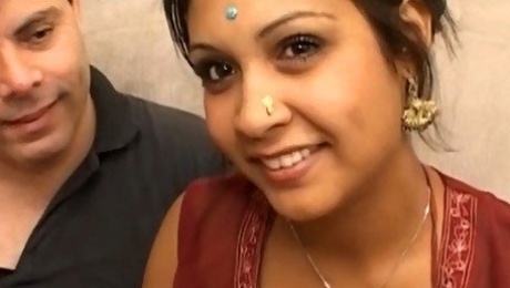Sweet Indian girl wants to fuck her first white cock