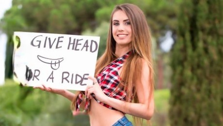 Elle Rose, debuts for Private as a Hot Hitchhiker